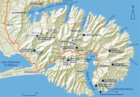 Banks Peninsula Map - Banks Peninsula New Zealand • mappery