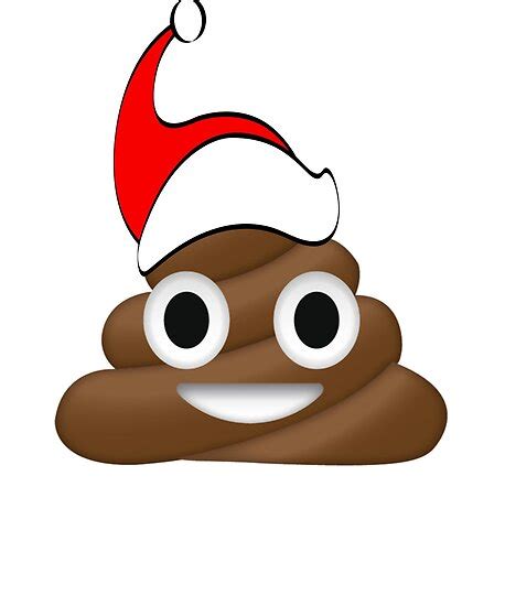 "Funny Christmas Santa Poop Emoji Xmas" Poster by IlissDesign | Redbubble