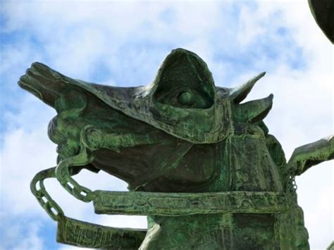 Equestrian statue of Francisco Pizarro in Trujillo Spain