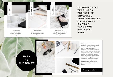 10 beautiful and totally customizable Facebook post templates. Created in CANVA, it's easy to ...