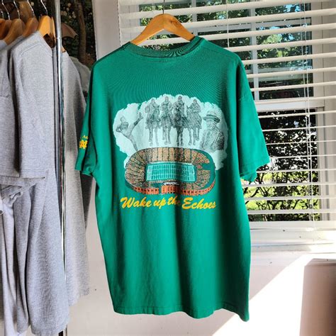 90s vintage Notre Dame football graphic tee in great... - Depop