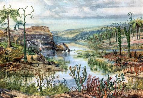 Prehistoric, Middle Devonian Landscape Photograph by Science Source