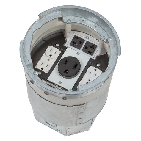 ABB’s Steel City 8-inch recessed floor box offers power, data