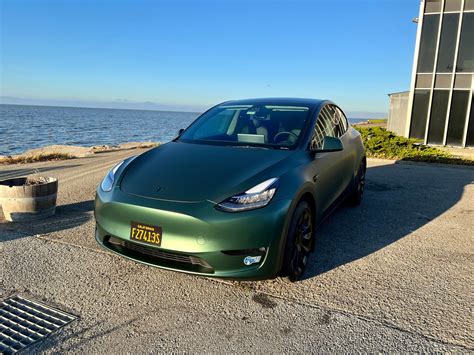 $77,440 2021 Model Y LR AWD in Matte Pine Green | Tesla Motors Club