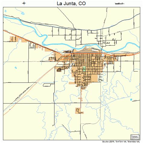 La Junta Colorado Street Map 0842110