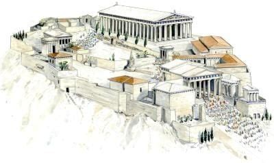 Parthenon Reconstruction Before And After