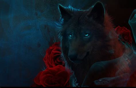 Beautiful Black Wolf Art | Loup noir, Images loup, Loup dessin