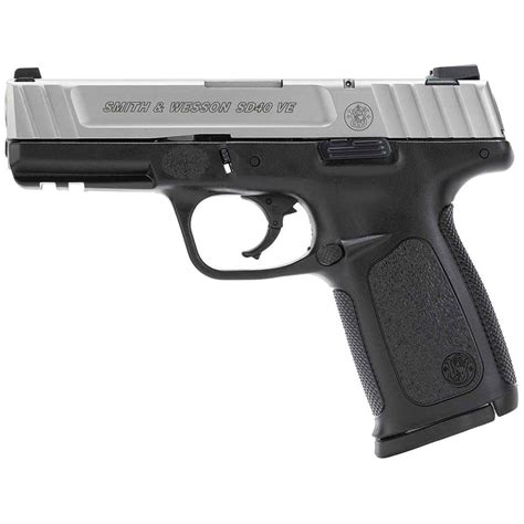 Smith & Wesson SD40 VE 40 S&W 4in Stainless/Black Pistol - 10+1 Rounds ...