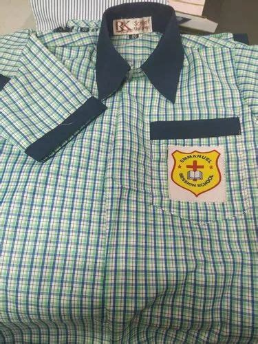 Summer Cotton School Uniform Shirt at Rs 145/piece in Meerut | ID: 23654097433