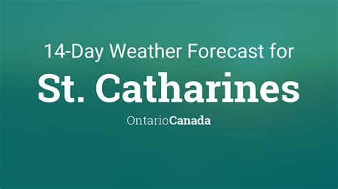 St. Catharines, Ontario, Canada 14 day weather forecast