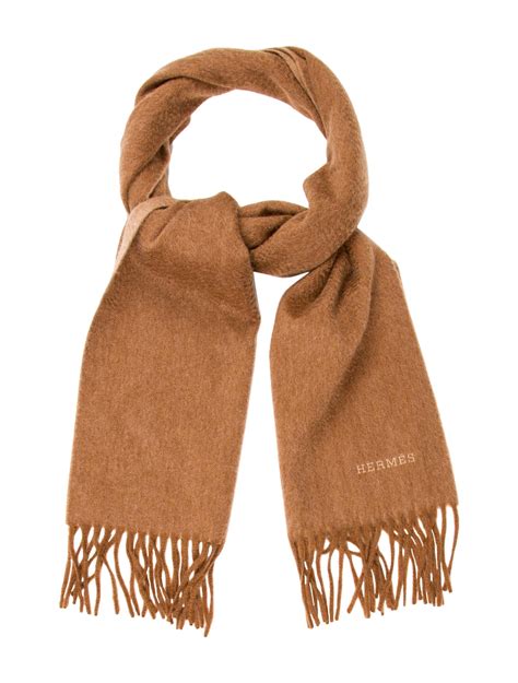 Hermès Cashmere Fringe Scarf - Brown Scarves, Accessories - HER94909 | The RealReal