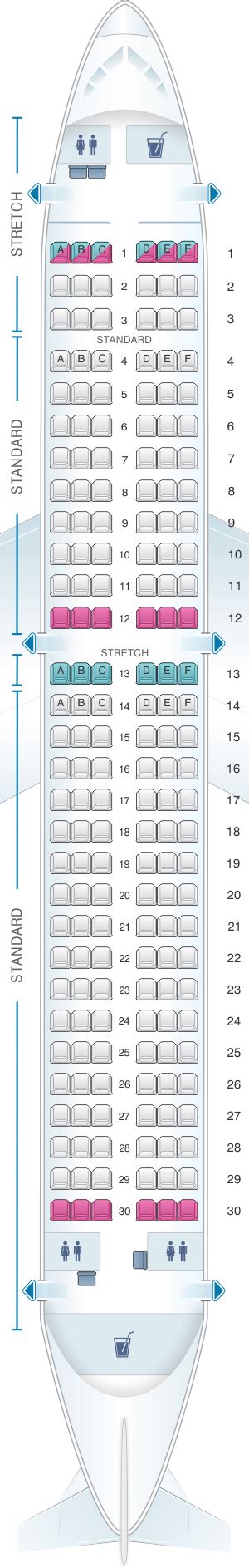 Seat Map Frontier Airlines Airbus A320neo | SeatMaestro