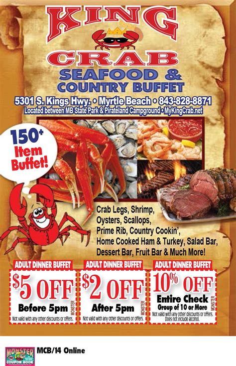 King Crab Seafood and Country Buffet | Myrtle Beach Resorts | Myrtle beach resorts, Perfect ...