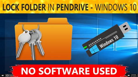 How to Password Lock a Folder in USB Pendrive Without any Software - YouTube