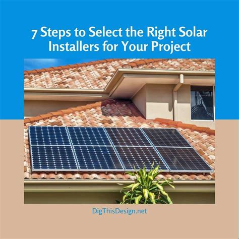 How to Choose the Right Solar Installers Near Me - Dig This Design