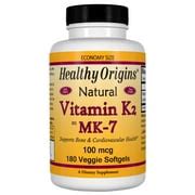 Healthy Origins - Natural Vitamin K2, MK7 100 mcg. - 180 Vegetarian Softgels - Walmart.com ...