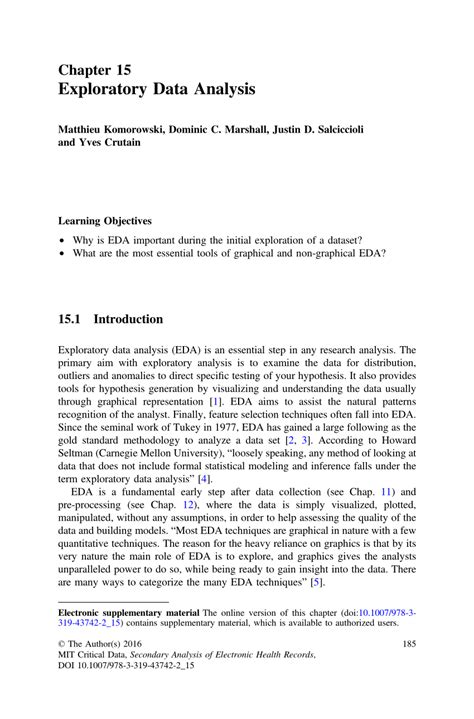 (PDF) Exploratory Data Analysis