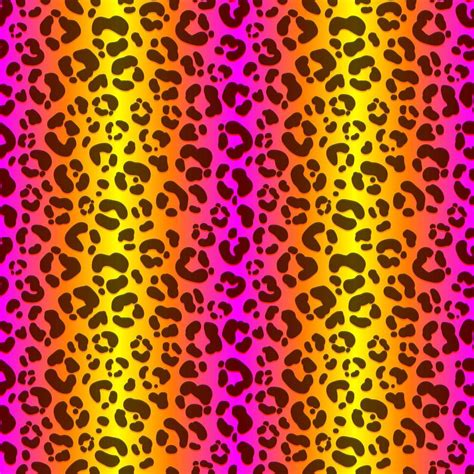 Neon leopard seamless pattern. Bright colored spotted background ...