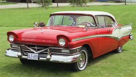 1957 Canadian Ford Meteor Rideau 500 Four Door Hardtop in Red My Dream Car, Dream Cars, 50s Cars ...