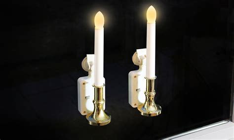 Solar-Powered Flameless Window Candles (2-, 4-, 10-, or 18-Pack) | Groupon