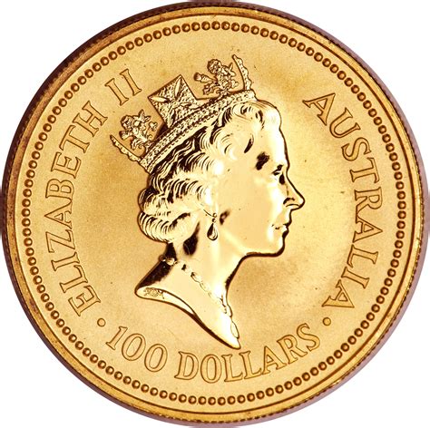 100 Dollars - Elizabeth II ("Kangaroo" Gold Bullion Coinage) - Australia – Numista