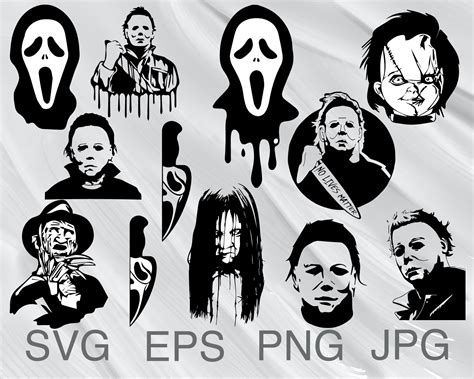 Horror movie svg bundle horror svg for cricut scary svg png | Etsy