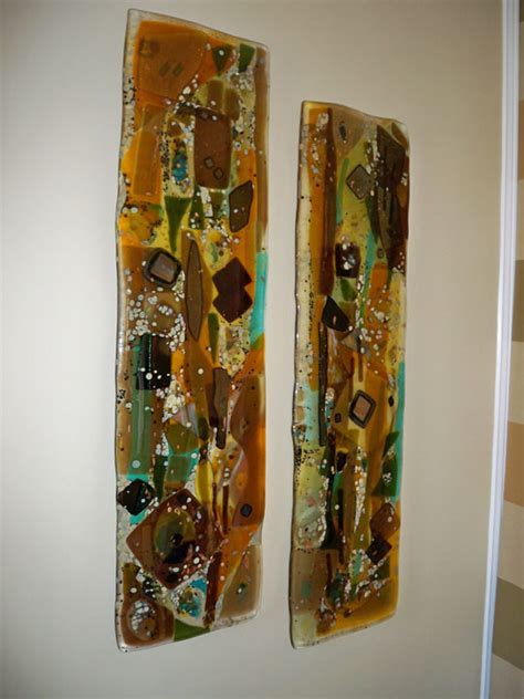 Fused Glass Wall Art Panels | Designer Glass Mosaics