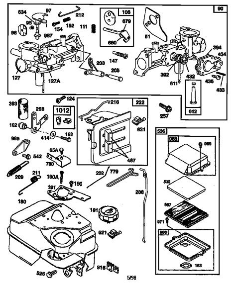 Briggs Stratton 5Hp Carburetor Schematic