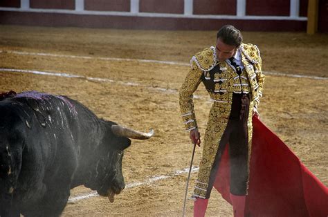 Bullfighter Enrique Ponce performing during a corrida in the bullring Photograph by Perry Van ...