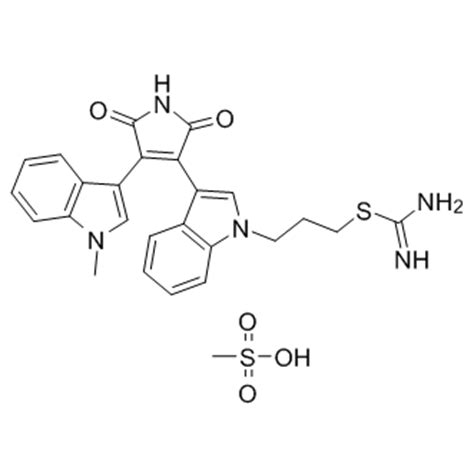 Ro 31-8220 Mesylate (Bisindolylmaleimide IX Mesylate ) | CAS 138489-18-6 | AbMole BioScience ...