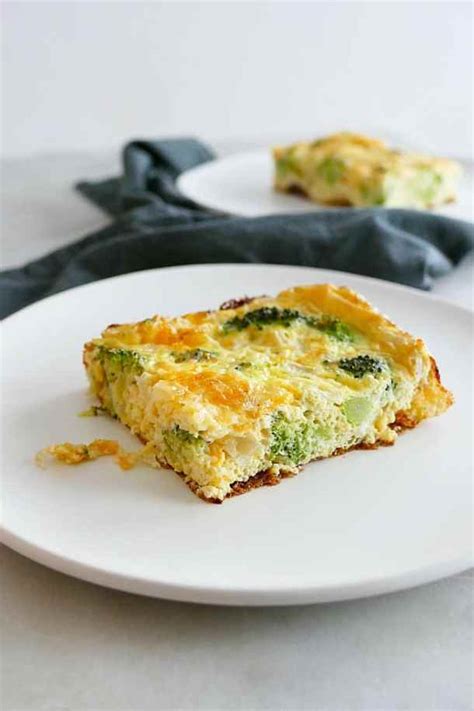 Easy Broccoli and Cheese Egg Bake - It's a Veg World After All