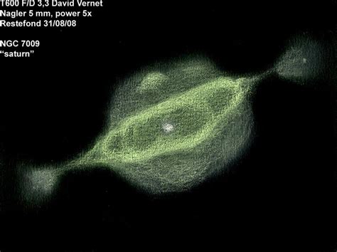 Saturn Nebula with Large Aperture – Astronomy Sketch of the Day