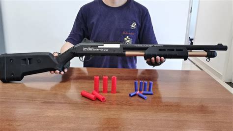 M870 Shell Ejecting Soft Bullet Toy Gun Unboxing 2022 - Realistic ...