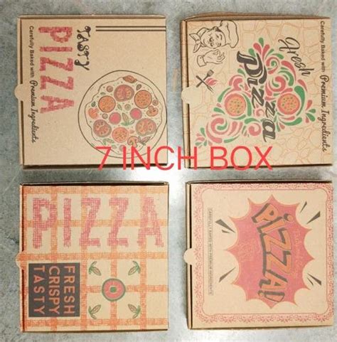 Single Wall 3 Ply 7 Inch Pizza Box at Rs 3.75/piece in Indore | ID ...