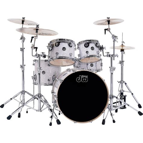 DW Performance Series 5-Piece Shell Pack White Marine Finish with ...