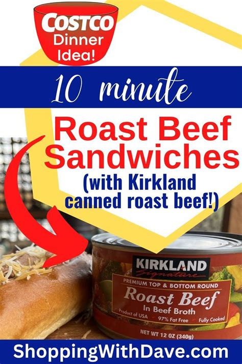 Costco Kirkland Roast Beef - Costco Dinner Idea Canned Roast Beef ...