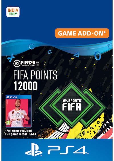 FIFA 20 Ultimate Team 12000 FUT Points PS4 - e2zSTORE