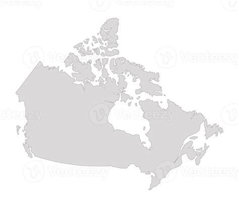 Blank Canada Map Png
