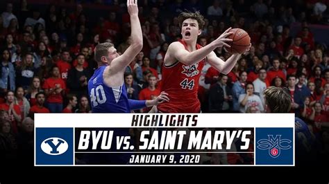 BYU vs. Saint Mary's Basketball Highlights (2019-20) | Stadium - YouTube