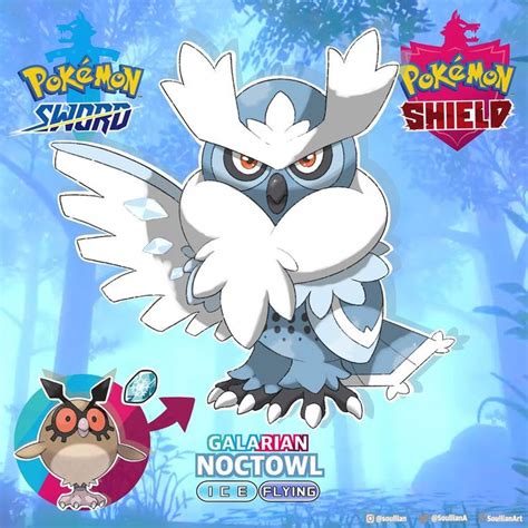 Noctowl Galarian form | Pokemon, Pokemon pokedex, Pokémon species