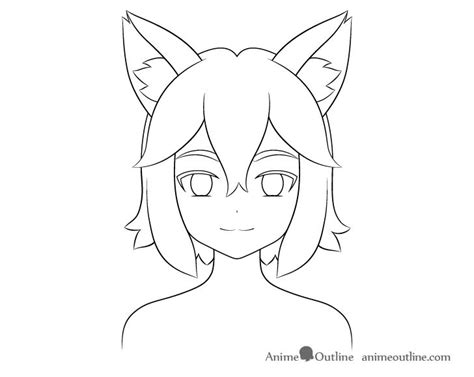 How to Draw an Anime Fox Girl Step by Step - AnimeOutline | Fox girl, Girl eyes drawing, Drawings