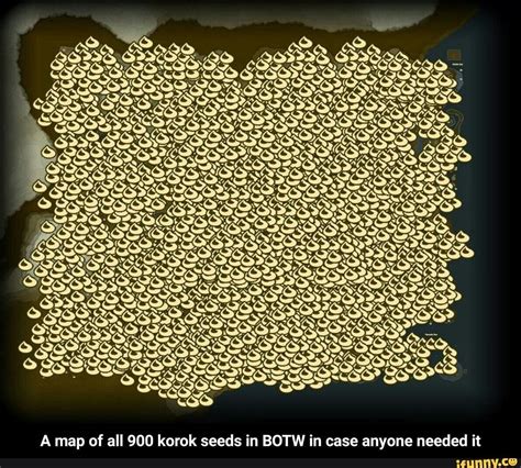 A map of all 900 korok seeds in BOTW in case anyone needed it - A map ...