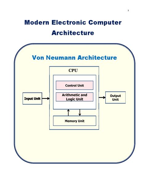 Modern Electronic Digital Computer Architecture | PDF