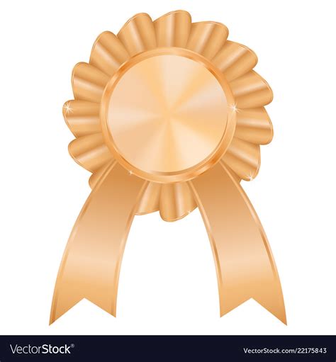 Bronze award badge Royalty Free Vector Image - VectorStock