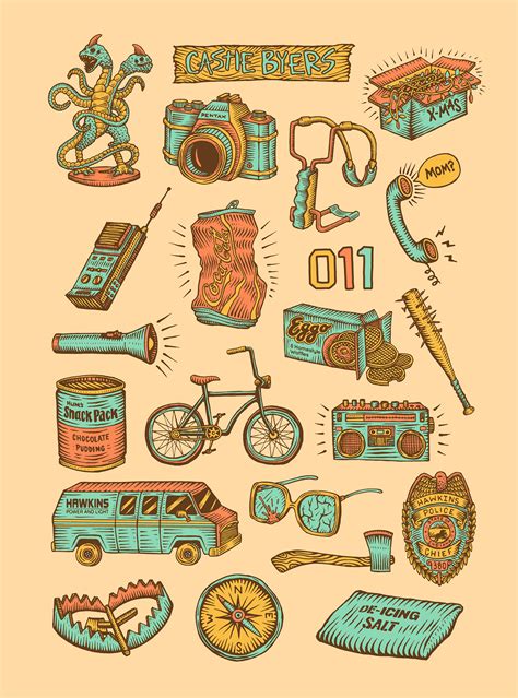 Stranger Things Icons on Behance