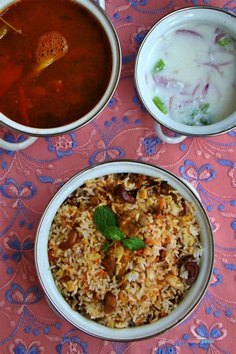 Hyderabadi Kacchi Chicken Dum Biryani Recipe - Yummy Food