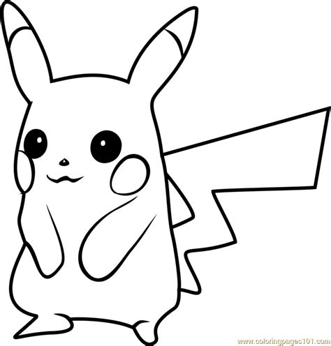 Pikachu Pokemon GO printable coloring page for kids and adults ...