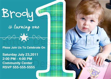 Baby Boy First Birthday Party Invitation - Printable | Boy birthday invitations, 1st birthday ...