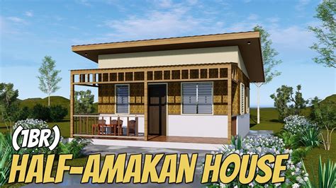 Pinoy Architect designs a LOW-COST HALF-AMAKAN HOUSE 8X6 METERS | O.D House and Interiors - YouTube