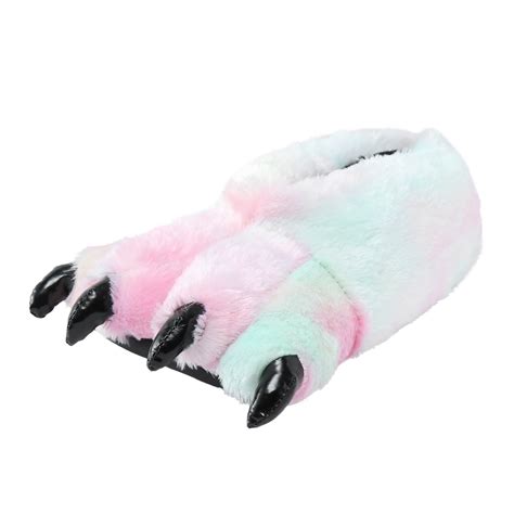 Claws Shoes Plush Slippers Plush Bear Paw Slippers Animal House ...